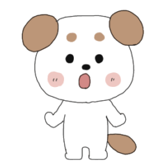 [LINEスタンプ] てんまゆのわんこ