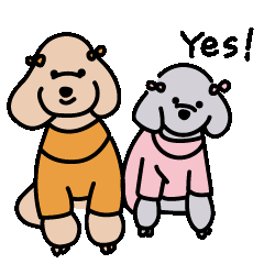 [LINEスタンプ] なかよし♡Pepu＆Pety ver2