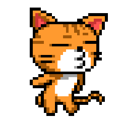 [LINEスタンプ] ドット絵へのこだわり。ねこ。