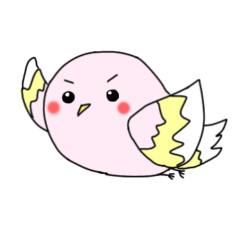 [LINEスタンプ] ピンク色の鳥