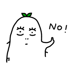 [LINEスタンプ] お断り上手、だんこくん