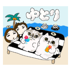 [LINEスタンプ] RieYukiの独特スタンプ ブラック編