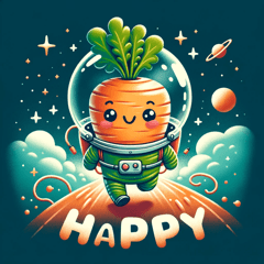 [LINEスタンプ] 宇宙野菜の冒険