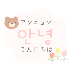 [LINEスタンプ] 使いながら覚える♡大人かわいい韓国語