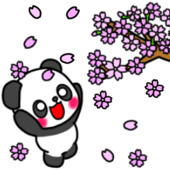 [LINEスタンプ] パンダさん♡スタンプ＊春