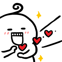 [LINEスタンプ] いつも笑っているお餅さん 1