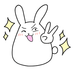 [LINEスタンプ] うさなめちゃん