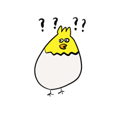 [LINEスタンプ] 産まれたてひよこ