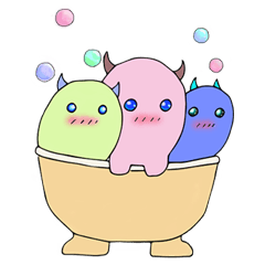 [LINEスタンプ] 毎日使えるゆるかわモンスタースタンプ1