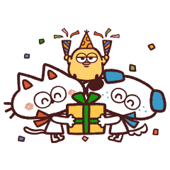 [LINEスタンプ] 日常で使いやすい Happy ＆ Luckyスタンプ