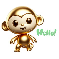 [LINEスタンプ] Golden Monkey Stamp！