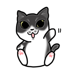 [LINEスタンプ] ハチワレ猫のクレオくん