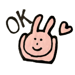 [LINEスタンプ] どうぶつ うさぎ