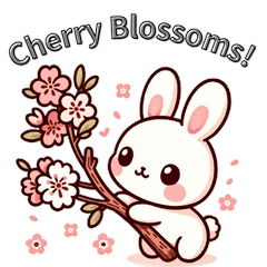 [LINEスタンプ] 春の花と小動物たち