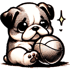 [LINEスタンプ] 愛らしい犬の甘い癒しのステッカー2