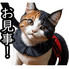 [LINEスタンプ] 江戸っ子猫侍 挨拶スタンプ