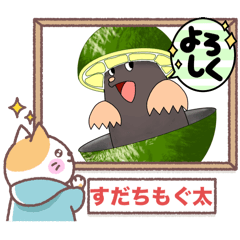 [LINEスタンプ] すだちもぐ太01