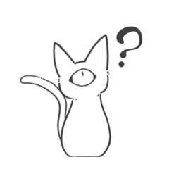 [LINEスタンプ] 目猫