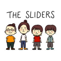 [LINEスタンプ] THE SLIDERS【スライダーズな日々】