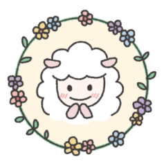 [LINEスタンプ] もくもこちゃん