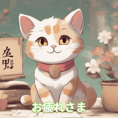 [LINEスタンプ] かわいい猫のつぶやき