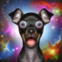 [LINEスタンプ] 宇宙犬：星間の表情