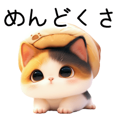 [LINEスタンプ] かわいい パン猫