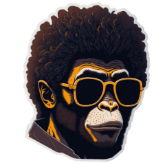 [LINEスタンプ] Glasses apes Big3