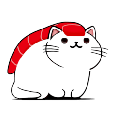[LINEスタンプ] 寿司猫のスタンプの画像（メイン）