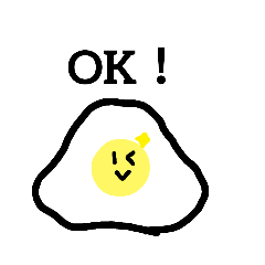 [LINEスタンプ] 目玉焼きの焼いてないバージョン2