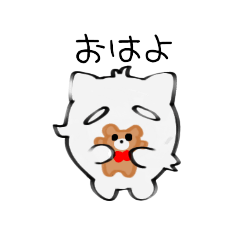 [LINEスタンプ] 適当ねこたちなんです