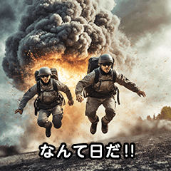 [LINEスタンプ] 架空映画のワンシーン