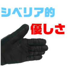 [LINEスタンプ] やや左の手袋
