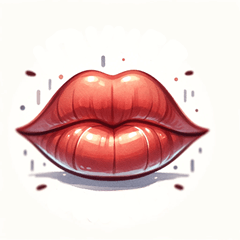 [LINEスタンプ] 唇が奏でるメッセージ