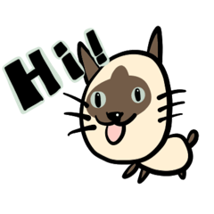 [LINEスタンプ] まる三角四角ねこ