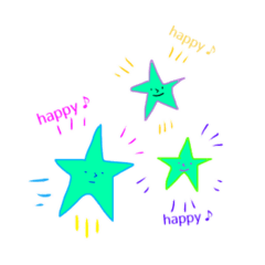 [LINEスタンプ] colorful⭐︎starテキトーで楽しい毎日。