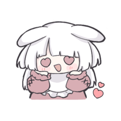 [LINEスタンプ] うさぎのちいこいいのち。