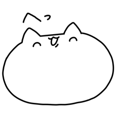 [LINEスタンプ] しろねこ ねこ太郎