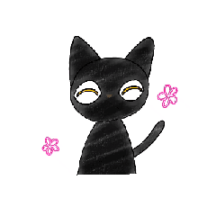 [LINEスタンプ] 黒猫のみーにゃ