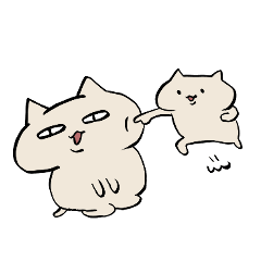 [LINEスタンプ] ねこのような丸い生き物