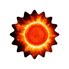 [LINEスタンプ] 燦然輝く太陽の紋章1勇気と希望 炎の勇者