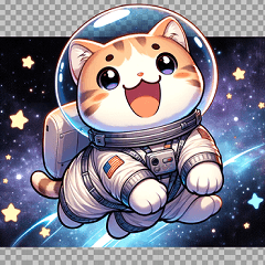 [LINEスタンプ] 宇宙猫  KRA