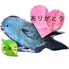 [LINEスタンプ] えみこのラブリーバード