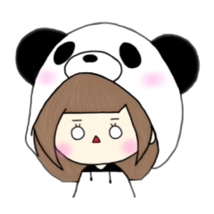 [LINEスタンプ] 着ぐるみ系ぱんだ