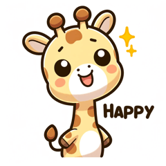 [LINEスタンプ] キリンの感情ガーデン