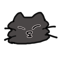 [LINEスタンプ] ちょっとふてぶてしい、くろねこちゃん