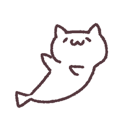 [LINEスタンプ] ねこさかな ほんわか