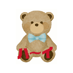 [LINEスタンプ] はるかの花束 bear