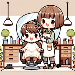 [LINEスタンプ] 美容師の仕事