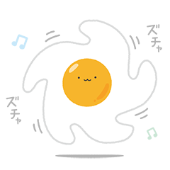 [LINEスタンプ] かわいいめだまやきの日常